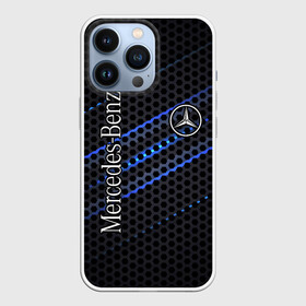 Чехол для iPhone 13 Pro с принтом MERCEDES LOGO NEON в Кировске,  |  | Тематика изображения на принте: amg | mercedes | авто | автомобиль | иномарка | логотип | машина | мерс | мерседес | соты | стальная броня | текстура