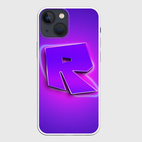 Чехол для iPhone 13 mini с принтом ROBLOX NEON LOGO | РОБЛОКС в Кировске,  |  | neon | roblox | игра | компьютерная игра | логотип | неон | онлайн | онлайн игра | роблакс | роблокс