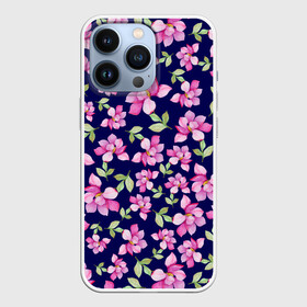 Чехол для iPhone 13 Pro с принтом Акварельные цветы 