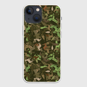 Чехол для iPhone 13 mini с принтом Лоси в дубовом лесу в Кировске,  |  | hunter | hunting | дубовый лес | егерь | звери | капканы | лес | оружие | охота | охота на лося | охотник | ружьё