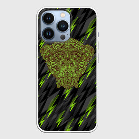 Чехол для iPhone 13 Pro с принтом Обезьяна из листьев в Кировске,  |  | monkey | дерево | листья | обезьяна | природа | растение