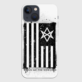 Чехол для iPhone 13 mini с принтом BMTH флаг в Кировске,  |  | bmth | bring me the horizon | horizon | группы | музыка | рок