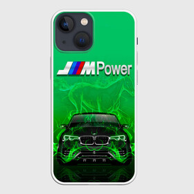 Чехол для iPhone 13 mini с принтом BMW GREEN STYLE в Кировске,  |  | auto | bmw | car | cool | fire | flame | germany | green | horse | авто | бмв | бумер | бэха | германия | зеленый | машина | немец | огонь | тачки
