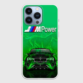 Чехол для iPhone 13 Pro с принтом BMW GREEN STYLE в Кировске,  |  | auto | bmw | car | cool | fire | flame | germany | green | horse | авто | бмв | бумер | бэха | германия | зеленый | машина | немец | огонь | тачки