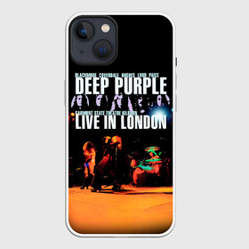 Чехол для iPhone 13 с принтом Deep Purple   Live In London в Кировске,  |  | deep purple | альбом | гловер | группа | дееп | деп | ди | дип перпл | диперпл | дипперпл | иэн гиллан | иэн пэйс | лого | логотип | метал | морс | пепл | прогрессивный | психоделический | рок | символ | хард