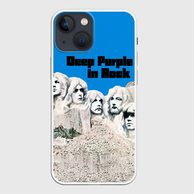 Чехол для iPhone 13 mini с принтом Deep Purple in Rock в Кировске,  |  | deep purple | альбом | гловер | группа | дееп | деп | ди | дип перпл | диперпл | дипперпл | иэн гиллан | иэн пэйс | лого | логотип | метал | морс | пепл | прогрессивный | психоделический | рок | символ | хард
