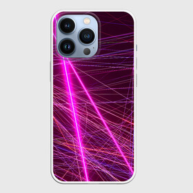 Чехол для iPhone 13 Pro с принтом ЛАЗЕРЫ | LASERS в Кировске,  |  | Тематика изображения на принте: abstract | geometry | geometry stripes | laser | lasers | texture | абстракция | геометрические полосы | геометрия | лазер | лазеры | текстура