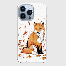 Чехол для iPhone 13 Pro с принтом ЛИСА В ЛИСТЬЯХ   ОСЕННЕЕ НАСТРОЕНИЕ   FOX IN THE FOREST в Кировске,  |  | autumn | forest | fox | животные | звери | лес | лиса | листья | музыка | ноты | осень | песни | природа