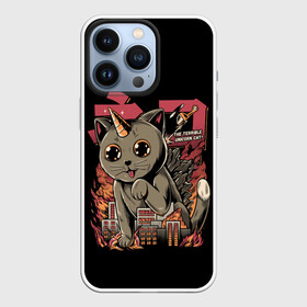 Чехол для iPhone 13 Pro с принтом АНИМЕ КОТ ЕДИНОРОЖЕК в Кировске,  |  | anime | cat | city | japan | manga | unicorn | аниме | великан | город | единорог | звери | кот | котик | манга | милый | монстр | пушистый | япония