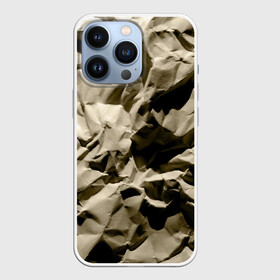 Чехол для iPhone 13 Pro с принтом Мягкая мятая бумага в Кировске,  |  | crumpled | gray | packaging | paper | soft | texture | wrinkled | бумага | мягкая | мятая | помятая | серая | текстура | упаковочная