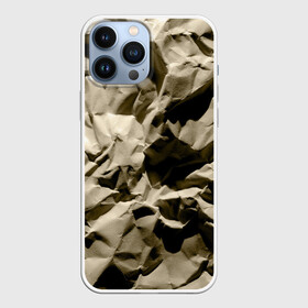 Чехол для iPhone 13 Pro Max с принтом Мягкая мятая бумага в Кировске,  |  | crumpled | gray | packaging | paper | soft | texture | wrinkled | бумага | мягкая | мятая | помятая | серая | текстура | упаковочная