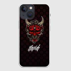 Чехол для iPhone 13 mini с принтом Beast Inside в Кировске,  |  | dragon | inside | japan | lettering | samurai | snake | дракон | змеи | самурай | япония