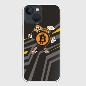 Чехол для iPhone 13 mini с принтом BTC монета в Кировске,  |  | bitcoin | btc | альткоин | альты | биткоин | биток | бтс | бтц | крипта | криптовалюта
