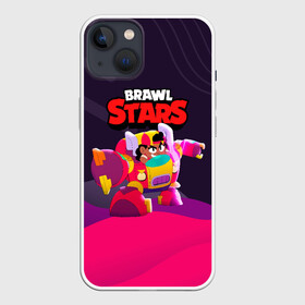 Чехол для iPhone 13 с принтом Brawl Stars Meg робот в Кировске,  |  | brawl | brawl stars | brawlstars | mec | meg | бравл | бравлстарс | мег | мек | мэг | мэк