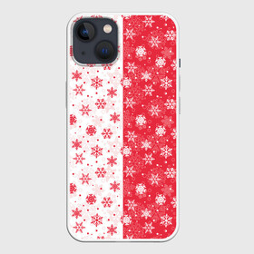 Чехол для iPhone 13 с принтом Снежинки   новогодние узоры в Кировске,  |  | merry christmas | дед мороз | ёлка | зима | мороз | новый год | праздник | рождество | с новым годом | сантаклаус | снег | снеговик | снегурочка | снежинки | снежные узоры | узоры