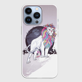 Чехол для iPhone 13 Pro с принтом Царь единорогов в Кировске,  |  | арт | графика | единорог | животные | звери | лев | мифы | рог | царь зверей