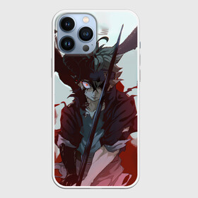 Чехол для iPhone 13 Pro Max с принтом Аста в режиме демона черный клевер в Кировске,  |  | anime | asta | black clover | manga | аниме | блек кловер | черный клевер