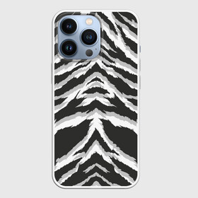 Чехол для iPhone 13 Pro с принтом Белая шкура тигра в Кировске,  |  | tiger | tiger fur | tiger hide | tiger texture | текстура тигра | тигр | тигровая