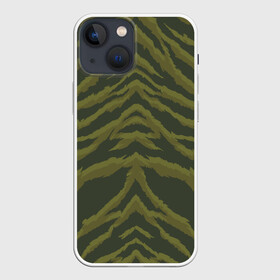 Чехол для iPhone 13 mini с принтом Милитари шкура тигра в Кировске,  |  | tiger | tiger fur | tiger hide | tiger texture | камуфляж | милитари | текстура тигра | тигр | тигровая