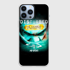 Чехол для iPhone 13 Pro Max с принтом The Sickness   Disturbed в Кировске,  |  | Тематика изображения на принте: disturbed | альтернативный | встревоженные | группа | джон мойер | дистербд | дистербед | дэвид дрейман | дэн дониган | майк венгрен | метал | ню | нюметал | рок | хеви | хевиметал