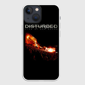 Чехол для iPhone 13 mini с принтом Live at Red Rocks   Disturbed в Кировске,  |  | Тематика изображения на принте: disturbed | альтернативный | встревоженные | группа | джон мойер | дистербд | дистербед | дэвид дрейман | дэн дониган | майк венгрен | метал | ню | нюметал | рок | хеви | хевиметал