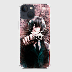 Чехол для iPhone 13 mini с принтом Опасный Дазай Осаму в Кировске,  |  | bungou stray dogs | dazai | osamu | бродячие псы | великий | дазай | дазай осаму | осаму