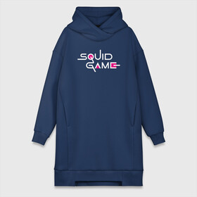Платье-худи хлопок с принтом Squid Game Logo в Кировске,  |  | logo | squid game | игра в кальмара | корейский сериал | лого | сериал | текст | фильм | южная корея