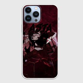 Чехол для iPhone 13 Pro Max с принтом Аста Черный клевер Red style в Кировске,  |  | asta | black clover | bulls | акума | аста | быки | демон | пятилистник | черный клевер