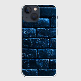 Чехол для iPhone 13 mini с принтом Неоновая, кирпичная стена в Кировске,  |  | кирпич | кирпичная стена | неон | неоновая | неоновые кирпичи | стена | фон
