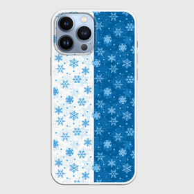 Чехол для iPhone 13 Pro Max с принтом Снежинки (зимняя пора) в Кировске,  |  | merry christmas | дед мороз | ёлка | зима | мороз | новый год | подарок | праздник | рождество | с новым годом | сантаклаус | снег | снеговик | снегурочка | снежинки | снежные узоры | узоры