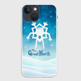 Чехол для iPhone 13 mini с принтом The Great North | Великий север | Снежин в Кировске,  |  | cartoon | great north | the great north | tv series | аляска | великий север | мульт | мультфильм | сериал | снежик | снежинка