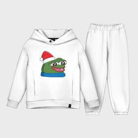 Детский костюм хлопок Oversize с принтом Pepe, pepe happy, Пепе хеппи, pepe happy new year в Кировске,  |  | Тематика изображения на принте: frog pepe | happy | happy new year | mem | meme | peepo | pepe | pepe happy | pepe happy new year | лягушка пепе | лягушонок | лягушонок пепе | пепе хеппи | хеппи