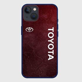 Чехол для iPhone 13 с принтом TOYOTA | RED GRUNGE в Кировске,  |  | 2021 | auto | red grunge | sport | toyota | авто | автомобиль | автомобильные | бренд | марка | машины | спорт | тоета | тойота