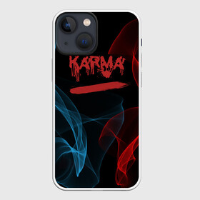 Чехол для iPhone 13 mini с принтом Karma, No Fun в Кировске,  |  | karma | neon | no fun | nofun | smoke | настроение | питер