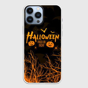 Чехол для iPhone 13 Pro Max с принтом HALLOWEEN FOREST BATS | ЛЕТУЧИЕ МЫШИ В ЛЕСУ ХЕЛЛОУИН в Кировске,  |  | bats | bones | ghost | halloween | pumpkin | skull | кости | летучие мыши | приведение | призрак | скелет | тыква | хеллоуин | хоррор | хэллоуин