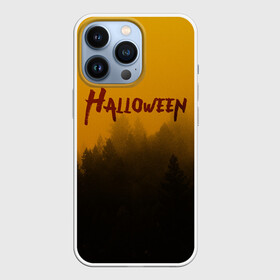 Чехол для iPhone 13 Pro с принтом НОЧНОЙ ЛЕС В ХЕЛЛОУИН   FOREST HALLOWEEN BATS в Кировске,  |  | bats | bones | forest | ghost | halloween | pumpkin | skull | кости | лес | летучие мыши | приведение | призрак | скелет | тыква | хеллоуин | хоррор | хэллоуин