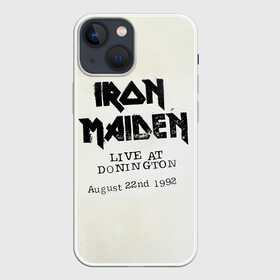 Чехол для iPhone 13 mini с принтом Live at Donington   Iron Maiden в Кировске,  |  | iron maiden | адриан смит | айран | айрон | группа | дэйв мюррей | железная дева | ирон | майден | мейд | мейден | метал | мрачный | музыка | песни | рок | стив харрис | тяжелый | хеви | хевиметал