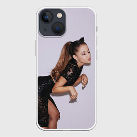 Чехол для iPhone 13 mini с принтом Киска Ариана в Кировске,  |  | ariana grande | pop | rap | rep | ариана гранде | исполнители | исполнитель | музыка | поп | попса | реп