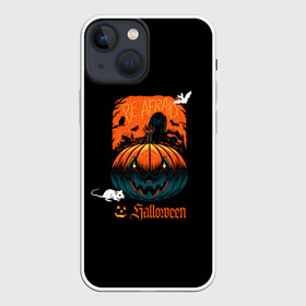 Чехол для iPhone 13 mini с принтом Кладбище Halloween в Кировске,  |  | 31 октября | halloween | день всех святых | летучая мышь | праздник | тыква | хэллоуин | хэлоуин