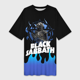 Платье-футболка 3D с принтом Black Sabbath  Heavy Metal в Кировске,  |  | black sabbath | heavy metal | michael osbourne | ozzy osbourne | skeleton | skull | блэк сабат | блэк саббат | джон майкл осборн | думметал | оззи | оззи осборн | осборн | хардрок | хевиметал