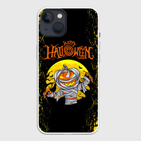 Чехол для iPhone 13 с принтом ТЫКВА МУМИЯ | HAPPY HALLOWEEN в Кировске,  |  | halloween | haloween | happy halloween | pumpkin | мумия | счастливого хэллоуина | счастливый хэллоуин | тыква | тыква мумия | хеллоин | хеллоуин | хелоин | хелоуин | хэллоин | хэллоуин | хэлоин | хэлоуин