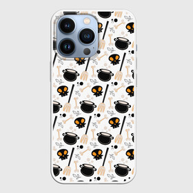 Чехол для iPhone 13 Pro с принтом Patern Halloween 14 в Кировске,  |  | 31 | bones | holiday | skull | spider | witches