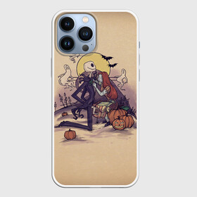 Чехол для iPhone 13 Pro Max с принтом Персонажи Хэллоуина в Кировске,  |  | before | christmas | ghost | halloween | jack | love | monster | monsters | moon | mystic | night | nightmare | sally | skeleton | the | джек | джэк | кладбище | луна | любовь | мистика | монстры | ночь | перед | призраки | рождест