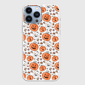 Чехол для iPhone 13 Pro Max с принтом Patern Halloween 17 в Кировске,  |  | 31 | bones | holiday | skull | spider | witches