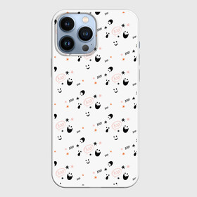 Чехол для iPhone 13 Pro Max с принтом Patern Halloween 19 в Кировске,  |  | 31 | bones | holiday | skull | spider | witches