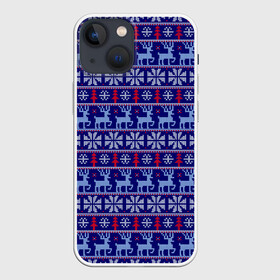 Чехол для iPhone 13 mini с принтом Very merry christmas and happy new year в Кировске,  |  | вязание | новый год | олень | рождество | снежинка