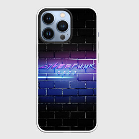 Чехол для iPhone 13 Pro с принтом Cyberpunk 2077 | Neon в Кировске,  |  | 2077 | cyberpunk | cyberpunk 2077 | neon | nofun | кирпич | надпись | надпись на стене