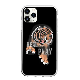 Чехол для iPhone 11 Pro Max матовый с принтом Real Play в Кировске, Силикон |  | звери | крупные кошки | новый год | подарок | праздники | тигр | тигренок