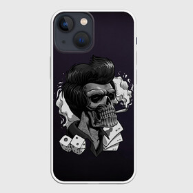 Чехол для iPhone 13 mini с принтом Элвис жив в Кировске,  |  | halloween | арт | графика | зомби | мистика | праздник | ужасы | хэллоуин | череп