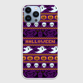 Чехол для iPhone 13 Pro Max с принтом Хэллоуинский Свитер в Кировске,  |  | america | halloween | usa | америка | приведения | свитер | тыква | тыква улыбается | тьма | ужас | хелловин | хеллоуин | хэллоуин | череп | черный кот